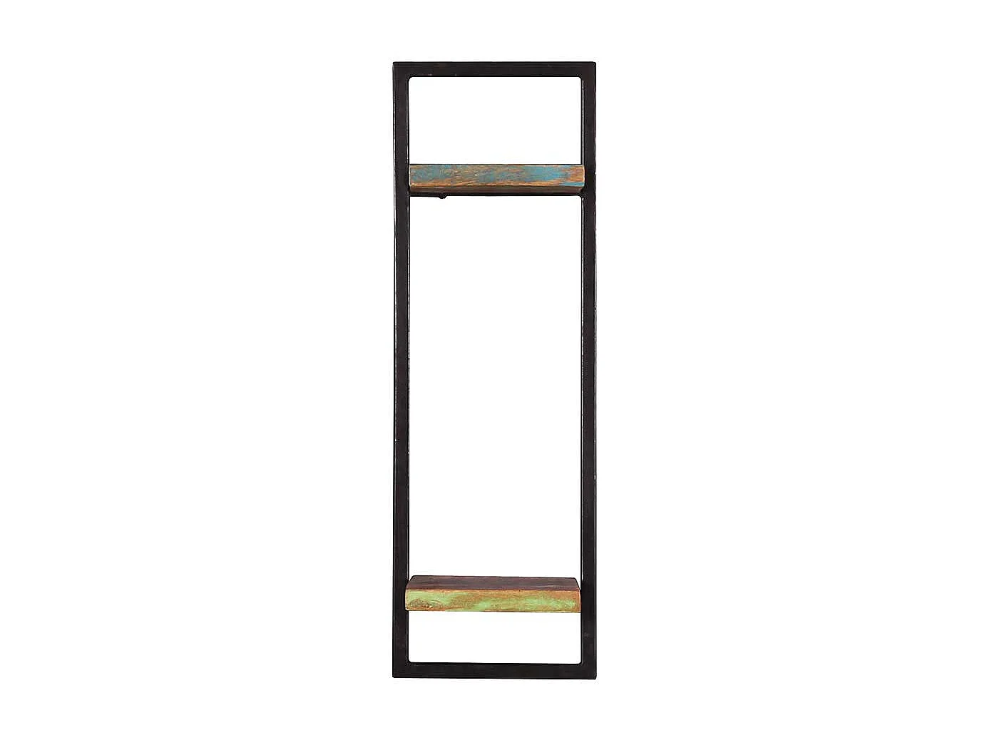 Wand Regal in Bunt und Schwarz Shabby Chic Stil