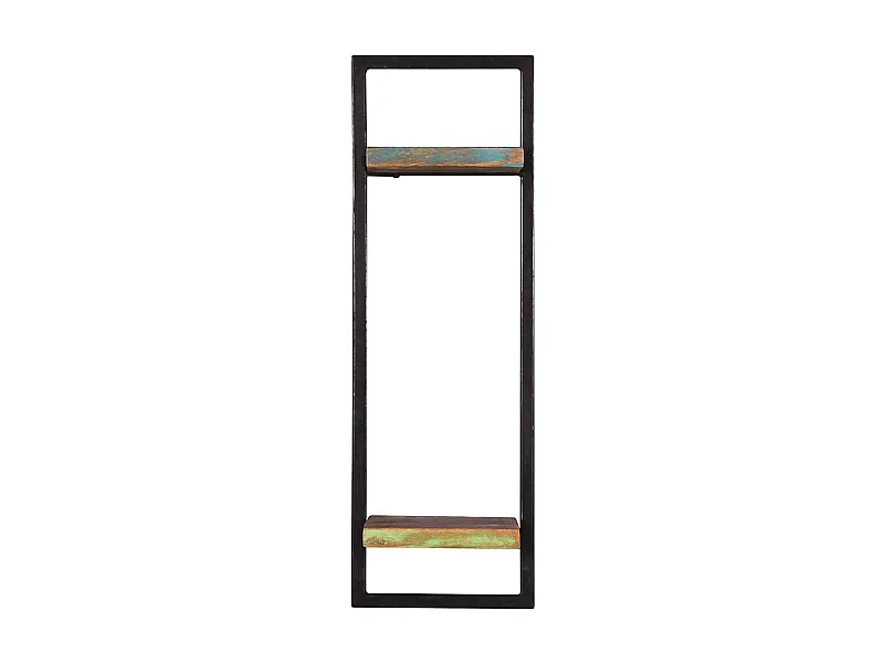 Wand Regal in Bunt und Schwarz Shabby Chic Stil