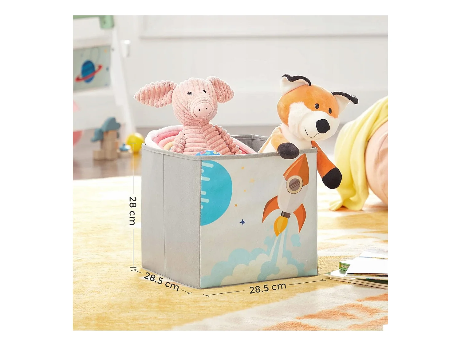 Valora Speelgoedplank met Vakken en Doosjes Multicolor kinderkamers