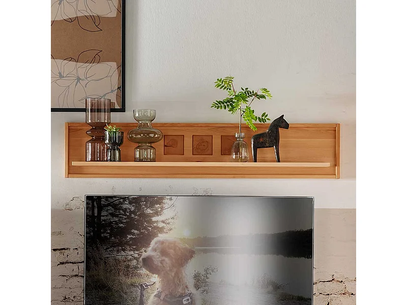 Echtholz Regal Wohnzimmer aus Kernbuche Massivholz modernem Design