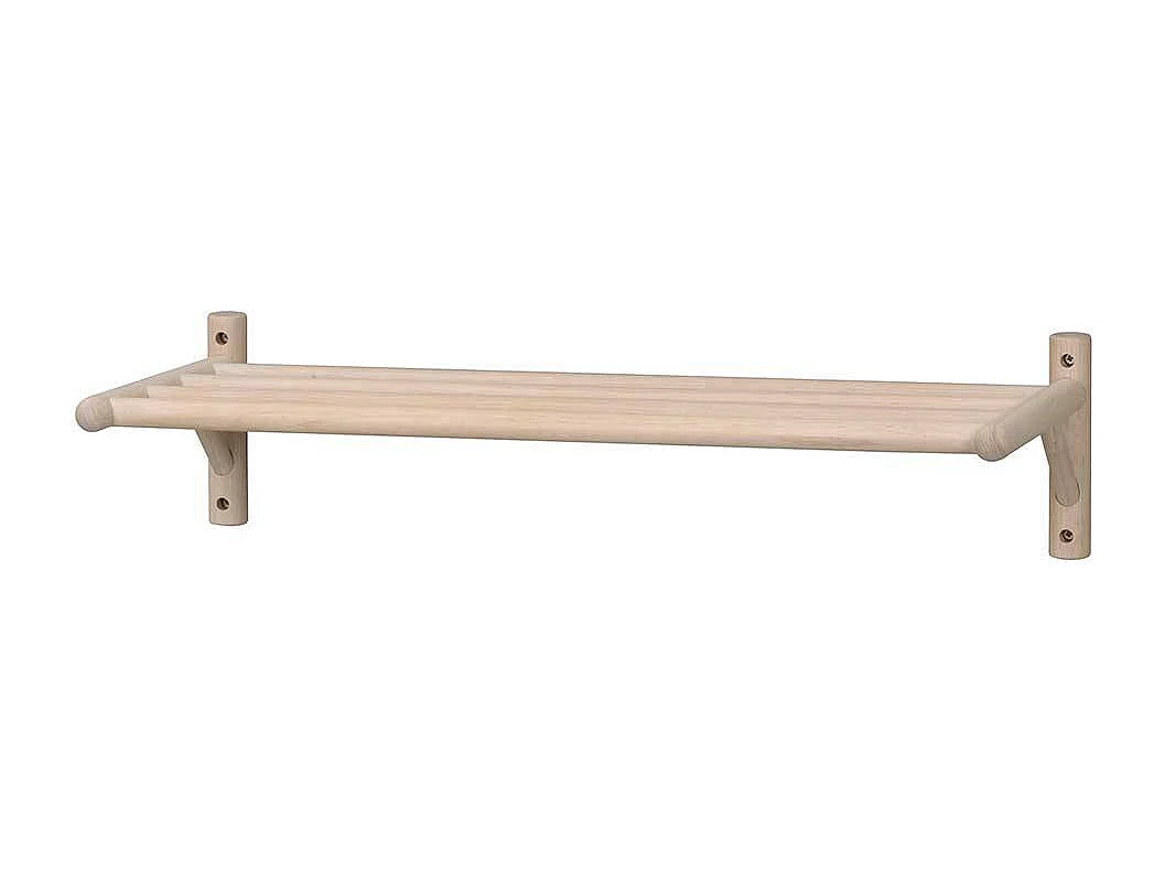 Wandregal aus Eiche White Wash Schuhe