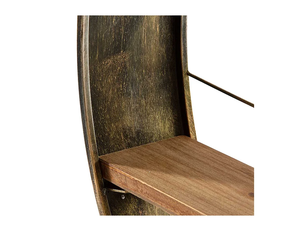 Factory Regal rund 79 cm breit Metall und Holzwerkstoff