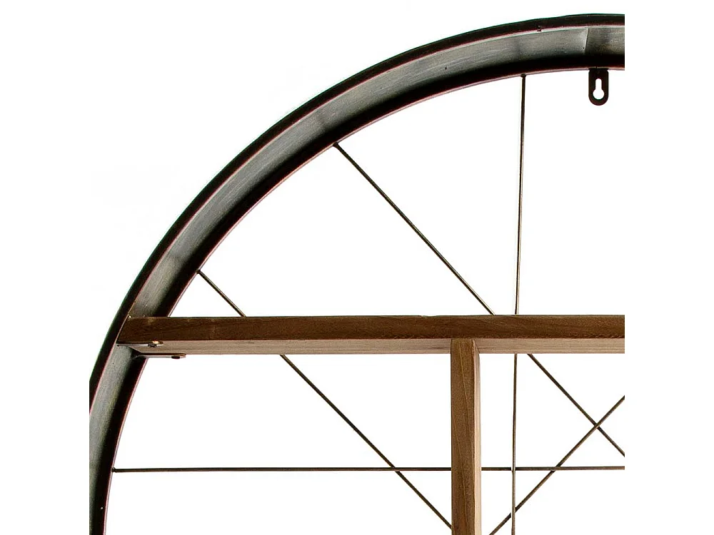 Factory Regal rund 79 cm breit Metall und Holzwerkstoff