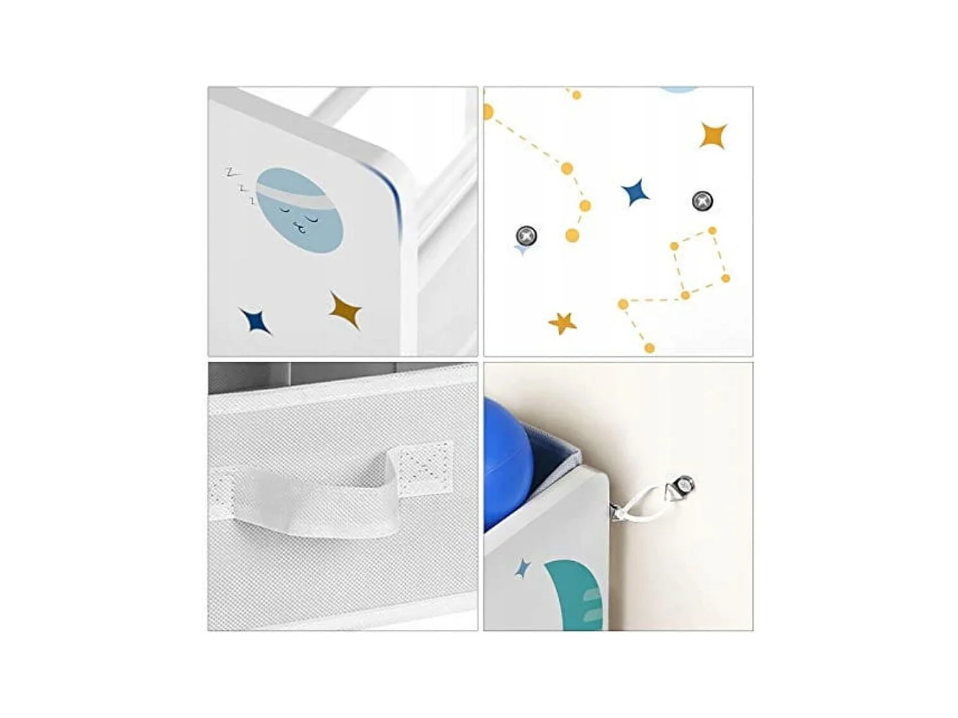 Valora Speelgoedplank met 9 Uitneembare Bakken Multicolor kinderkamers