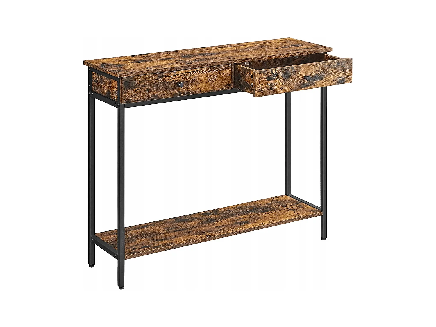 Valora Consoletafel Rustiek Bruin Loft Stijl met Laden