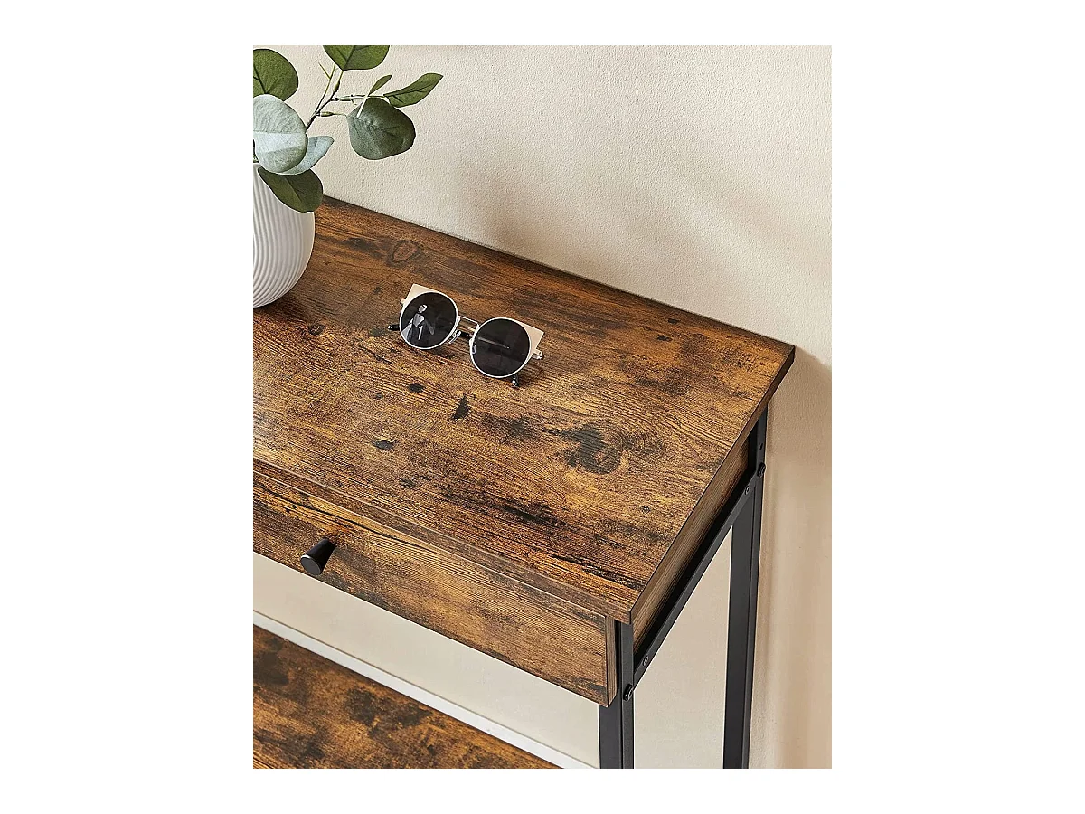 Valora Consoletafel Rustiek Bruin Loft Stijl met Laden