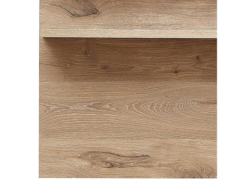 Wohnzimmer Regal Wand in Wildeichefarben 140 cm breit 86 cm hoch