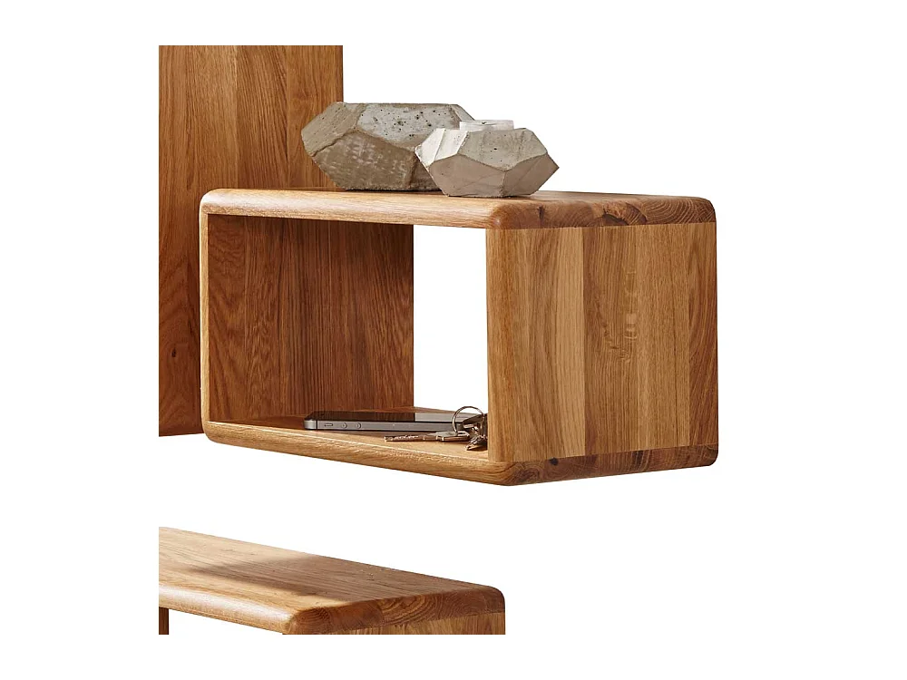 Wandregal Set aus Wildeiche Massivholz kaufen (dreiteilig)