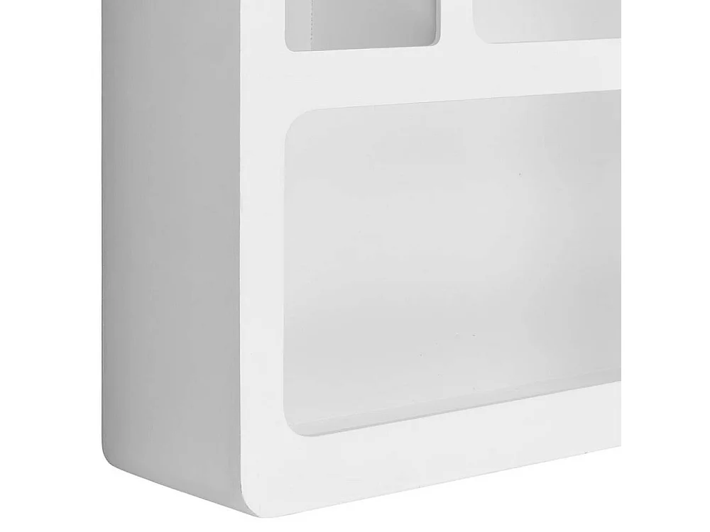 Hängeregal Wohnzimmerregal im Skandi Design in Weiß