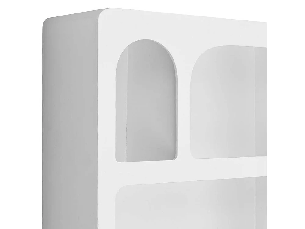 Hängeregal Wohnzimmerregal im Skandi Design in Weiß