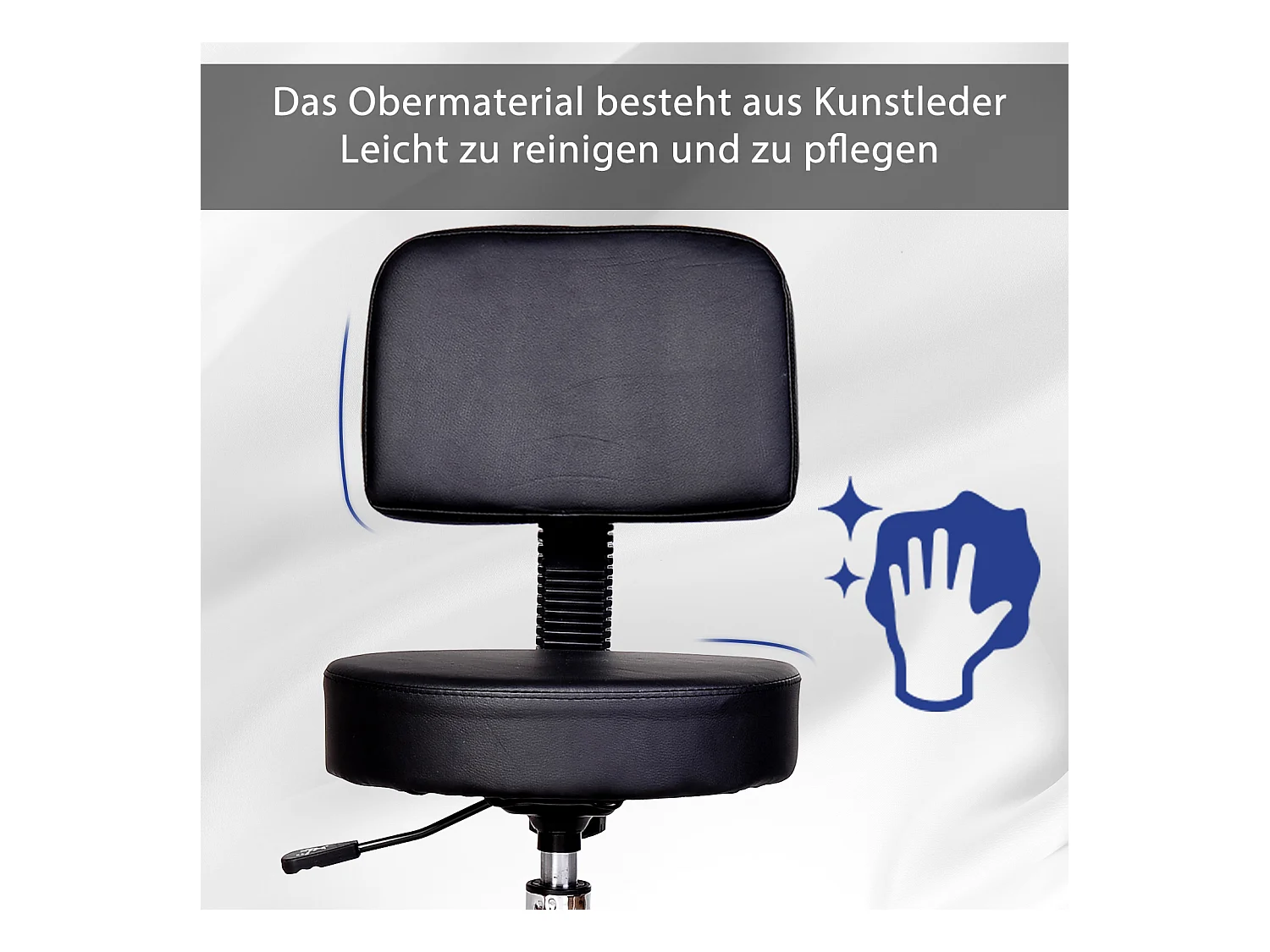 Tabouret de travail pivotant, siège professionnel pour salon ou esthétique, tabouret ergonomique pour bureau, maquillage