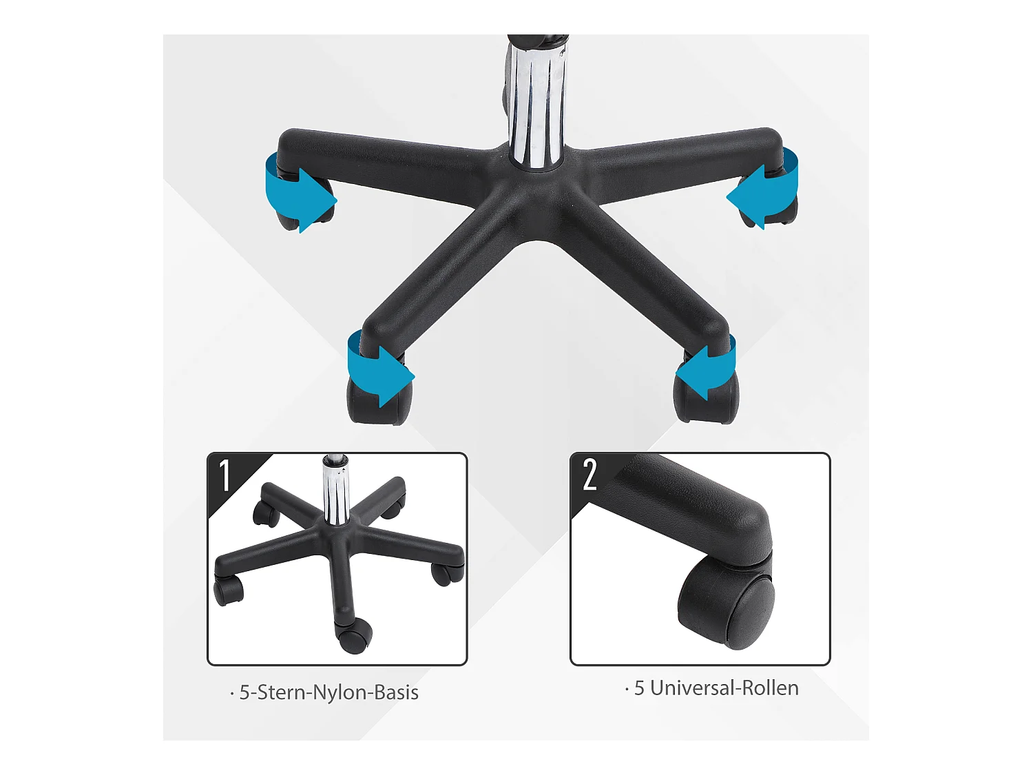 Tabouret de travail pivotant, siège professionnel pour salon ou esthétique, tabouret ergonomique pour bureau, maquillage