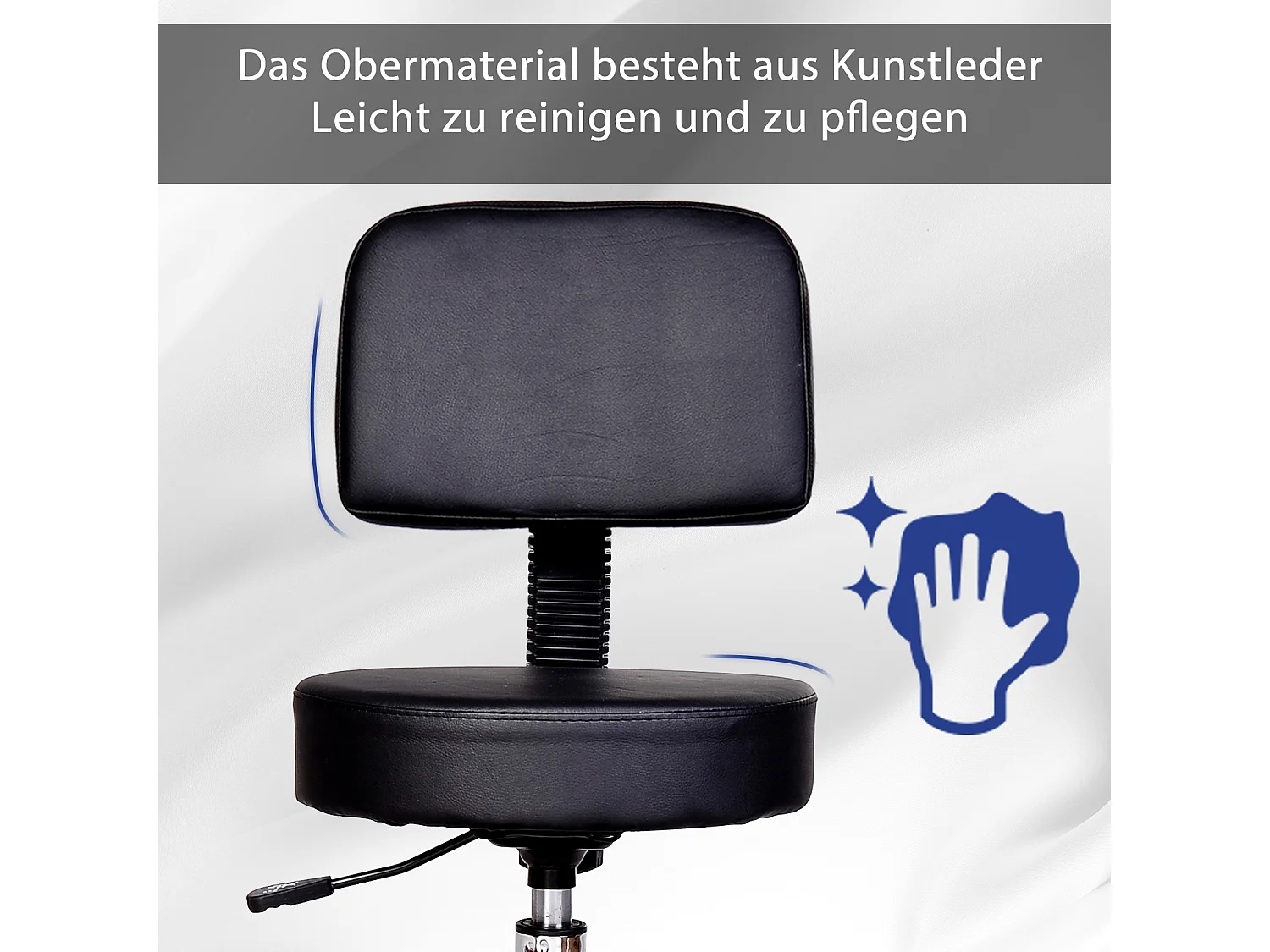 Tabouret de travail pivotant, siège professionnel pour salon ou esthétique, tabouret ergonomique pour bureau, maquillage