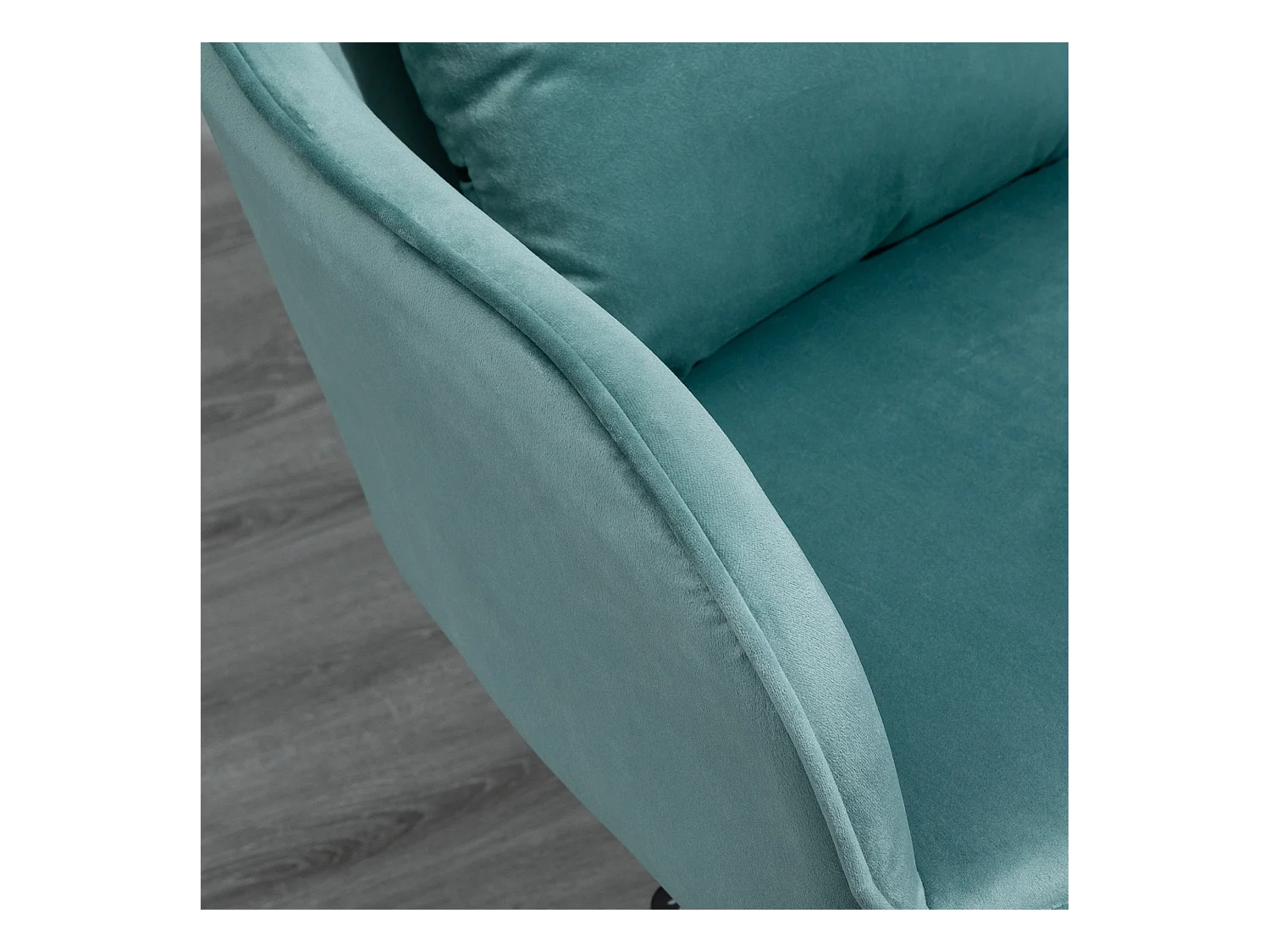 Fauteuil pivotant Vinsetto pour salon, chaise de bureau avec massage, coussin lombaire et accoudoirs, confortable et pratique, couleur vert