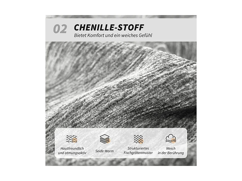 Chaise de bureau sans accoudoirs, pivotante et rembourrée, revêtement en tissu doux, réglable en hauteur, pieds en acier, couleur gris, confortable et pratique