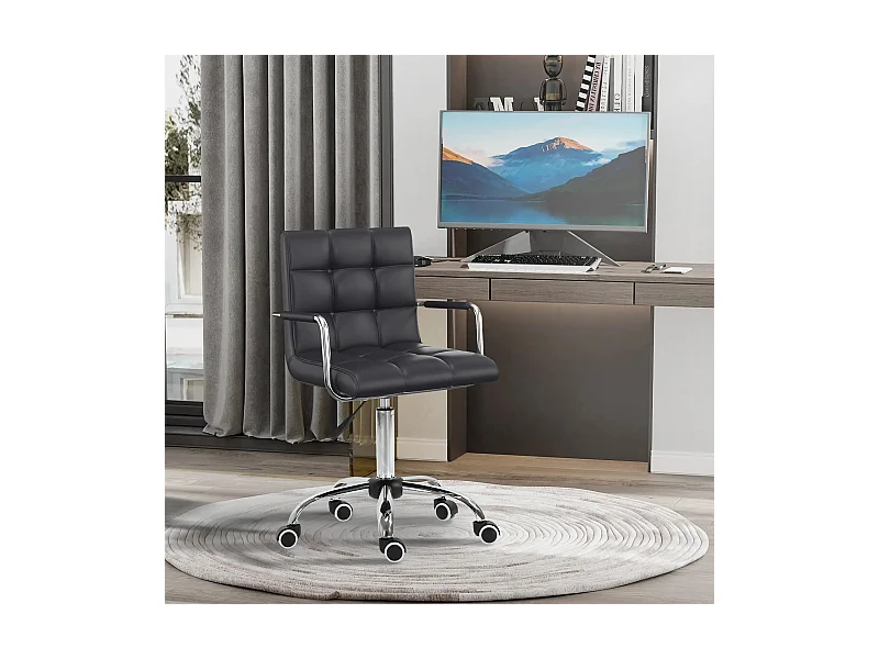 Silla de oficina ergonómica, regulable en altura, ideal para oficina y home office, comodidad óptima para el trabajo diario.