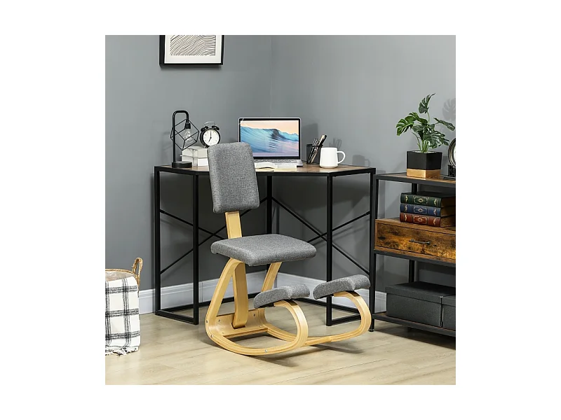 Chaise ergonomique à genoux, siège de santé pour maison, bureau et méditation, confortable, couleur gris