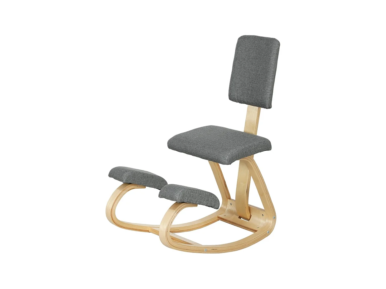 Chaise ergonomique à genoux, siège de santé pour maison, bureau et méditation, confortable, couleur gris