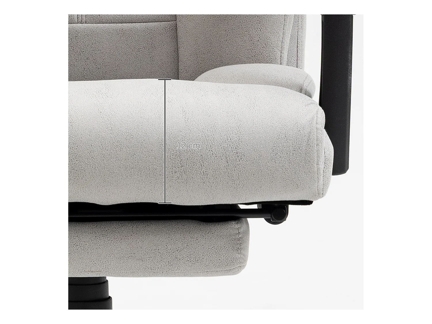 Chaise de bureau ergonomique avec massage et repose-pieds ajustable, confortable et gris, parfaite pour  bureau ou à domicile