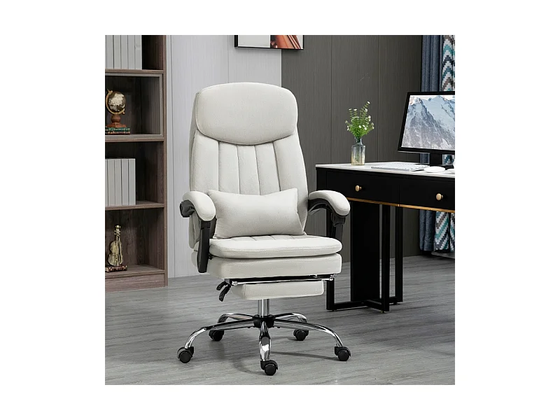 Fauteuil de bureau ergonomique avec fonction massage et chauffage, réglable, revêtement , confortable pour espace de travail