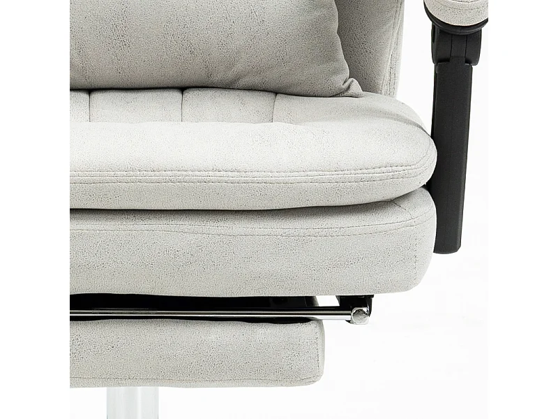 Fauteuil de bureau ergonomique avec fonction massage et chauffage, réglable, revêtement , confortable pour espace de travail