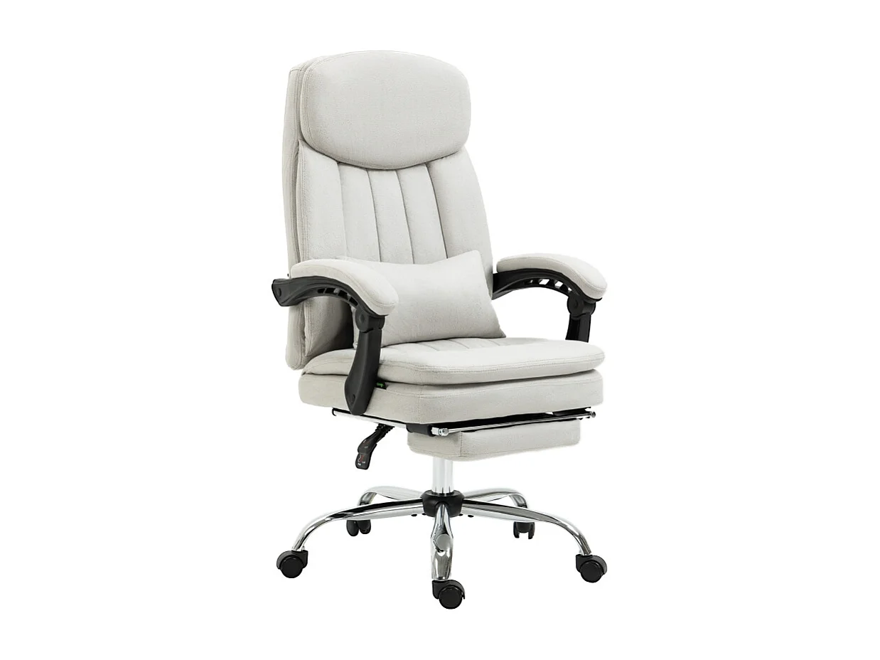 Fauteuil de bureau ergonomique avec fonction massage et chauffage, réglable, revêtement , confortable pour espace de travail