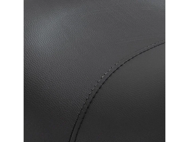 Tabouret selle pivotant, réglable en hauteur et rembourré, couleur noir, idéal pour salon de beauté ou bureau, confortable et pratique