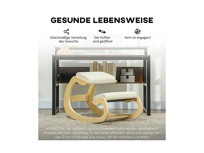 Tabouret ergonomique à bascule pour home office, améliore la posture, confortable, design moderne, couleur , pratique et bon pour le dos