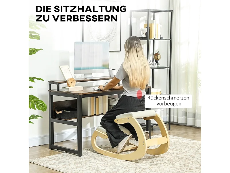 Tabouret ergonomique à bascule pour home office, améliore la posture, confortable, design moderne, couleur , pratique et bon pour le dos