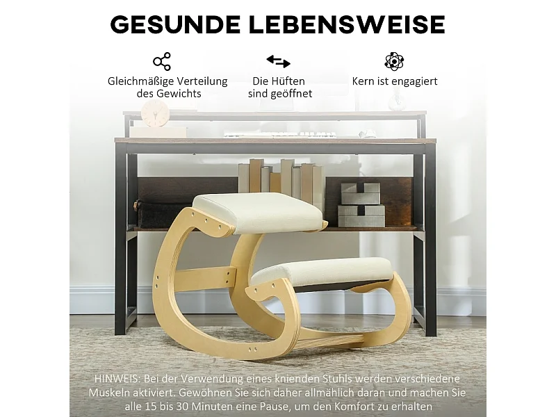 Tabouret ergonomique à bascule pour home office, améliore la posture, confortable, design moderne, couleur , pratique et bon pour le dos