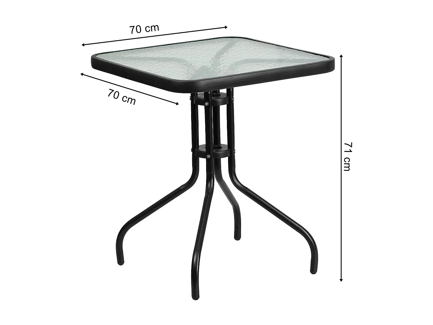Table carrée Valora ISLAND 70 cm | Table à manger gain de place