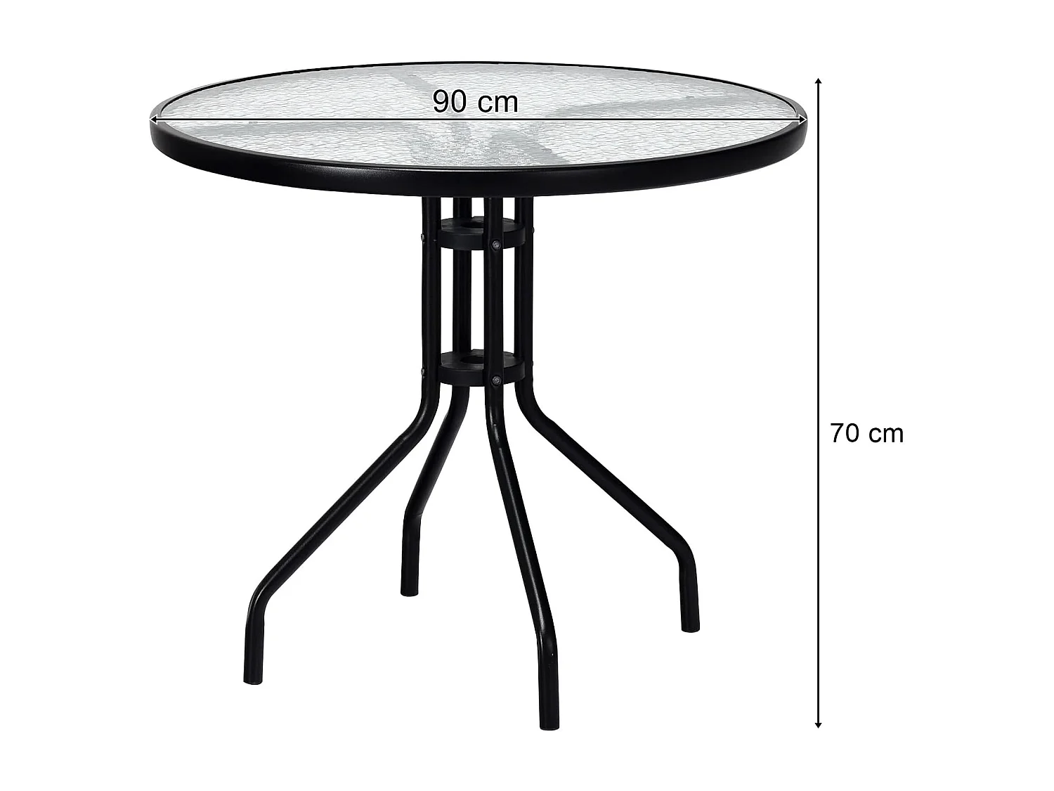Table ronde Valora ISLAND 90 cm | Table à manger compacte