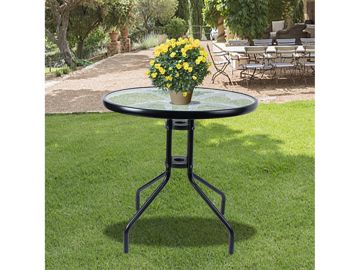 Table ronde Valora ISLAND 90 cm | Table à manger compacte