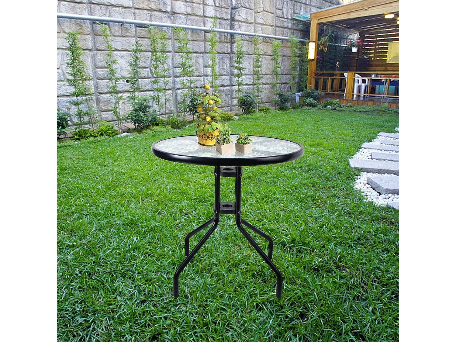 Table ronde Valora ISLAND 90 cm | Table à manger compacte