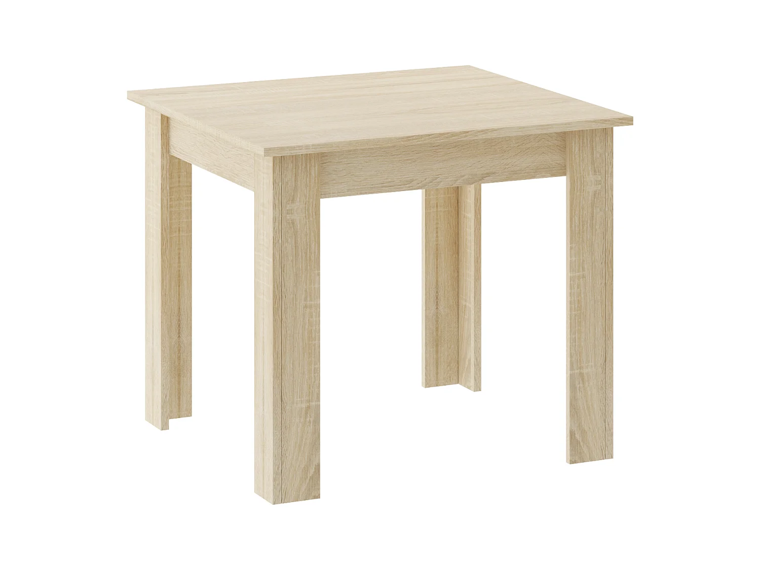 Table à manger carrée Valora NP en chêne Sonoma pour cuisines et salles à manger