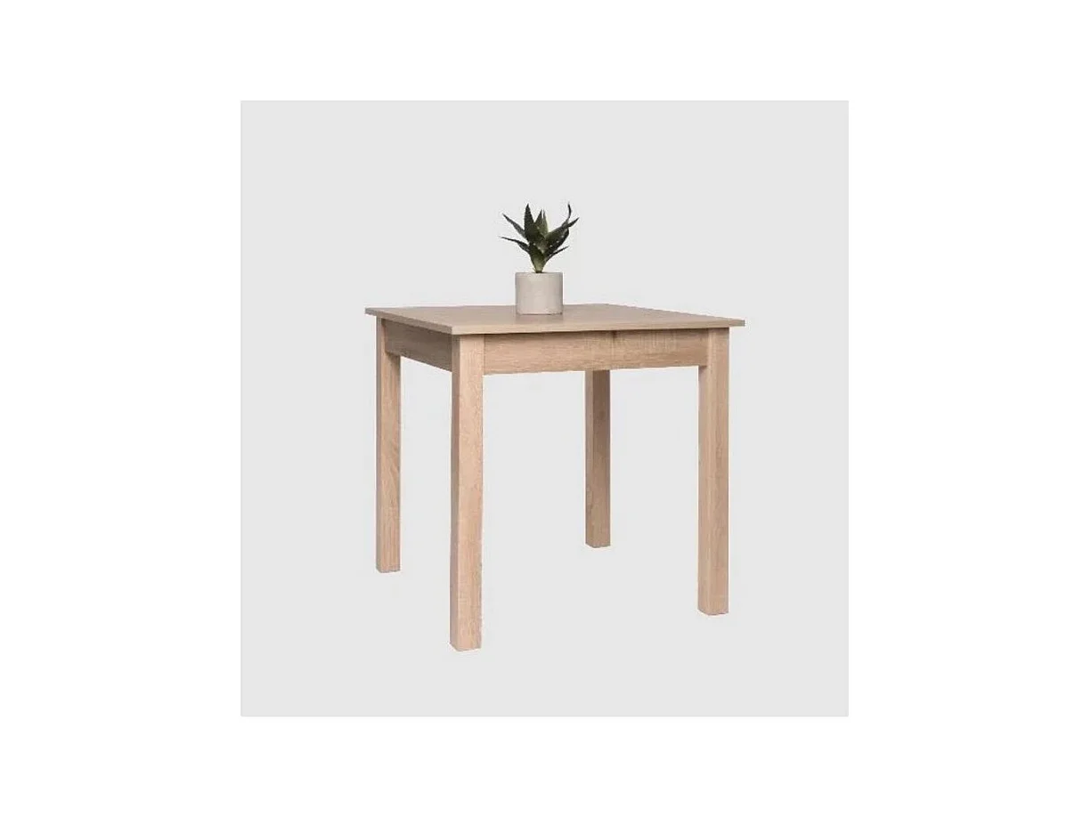 Table à manger carrée Valora NP en chêne Sonoma pour cuisines et salles à manger