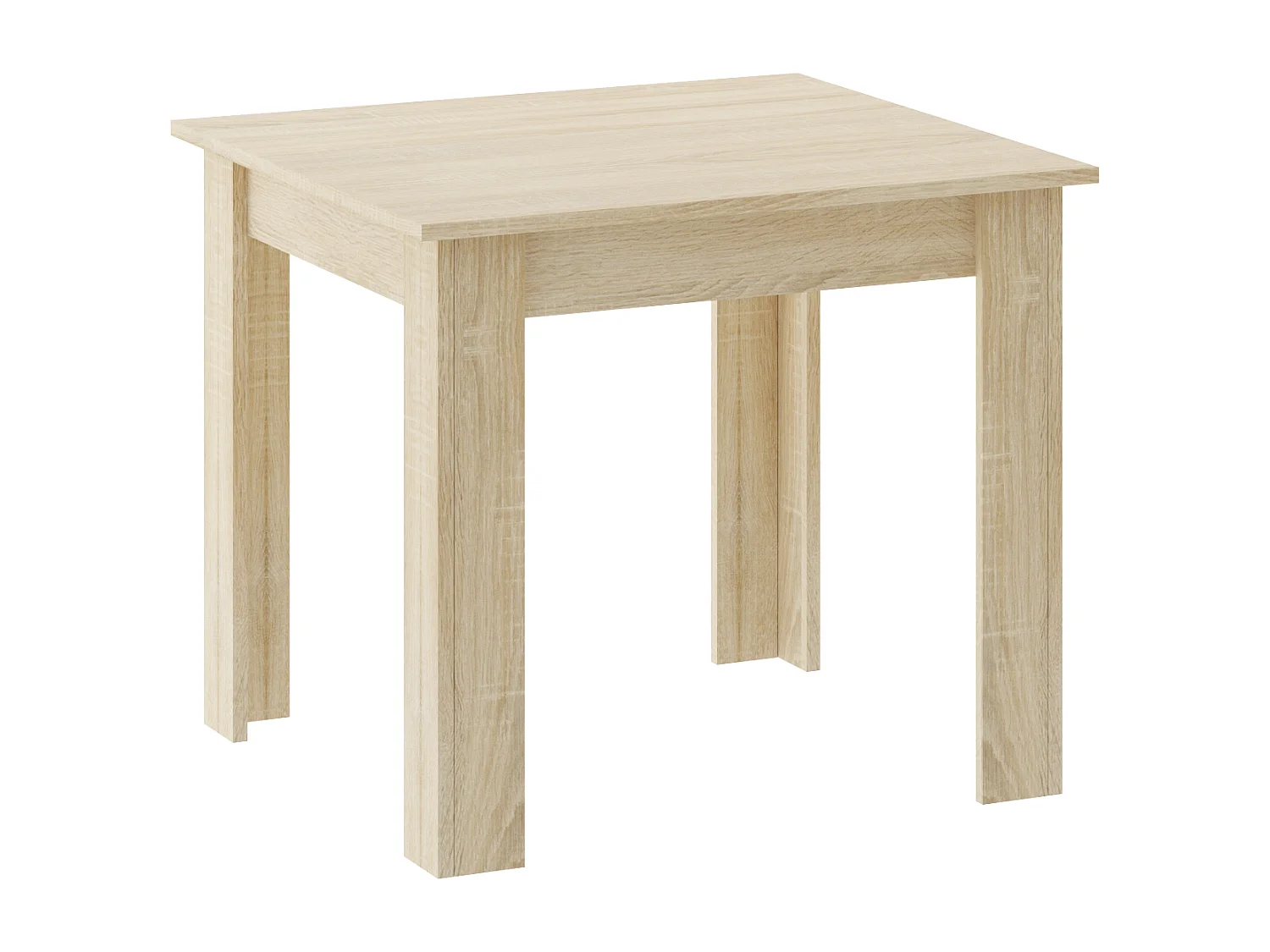 Table à manger carrée Valora NP en chêne Sonoma pour cuisines et salles à manger