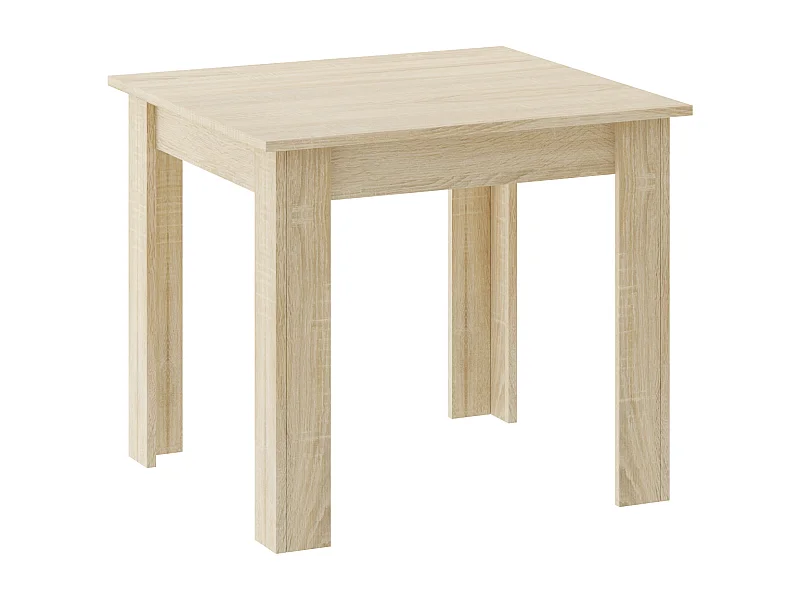 Mesa de comedor cuadrada Valora NP en roble Sonoma para cocinas y comedores