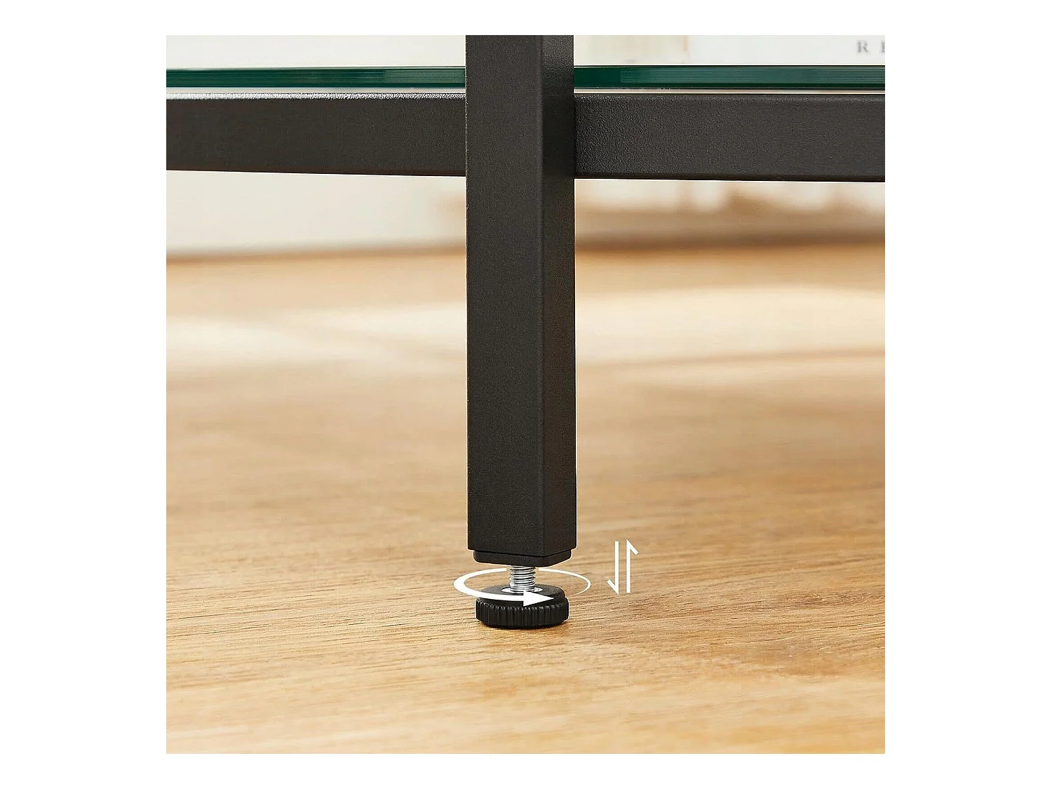 Table basse ronde Valora en marbre blanc avec étagère en verre