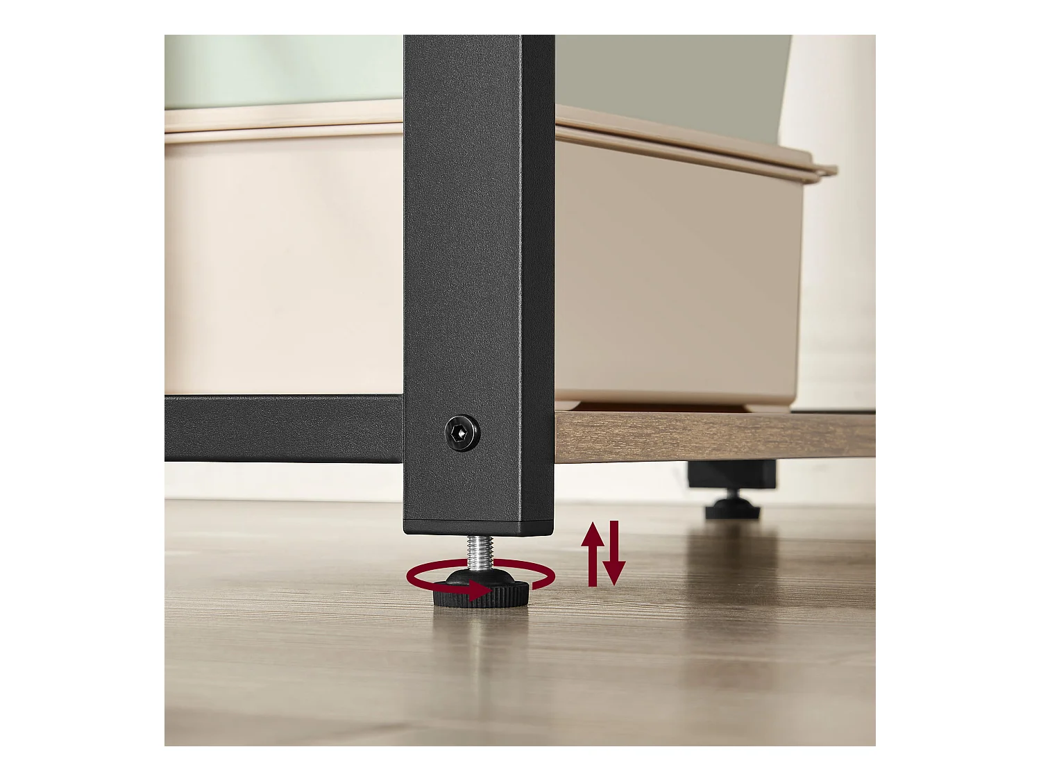 Bureau d'ordinateur Valora – Chêne Sonoma avec 3 étagères, 120 cm