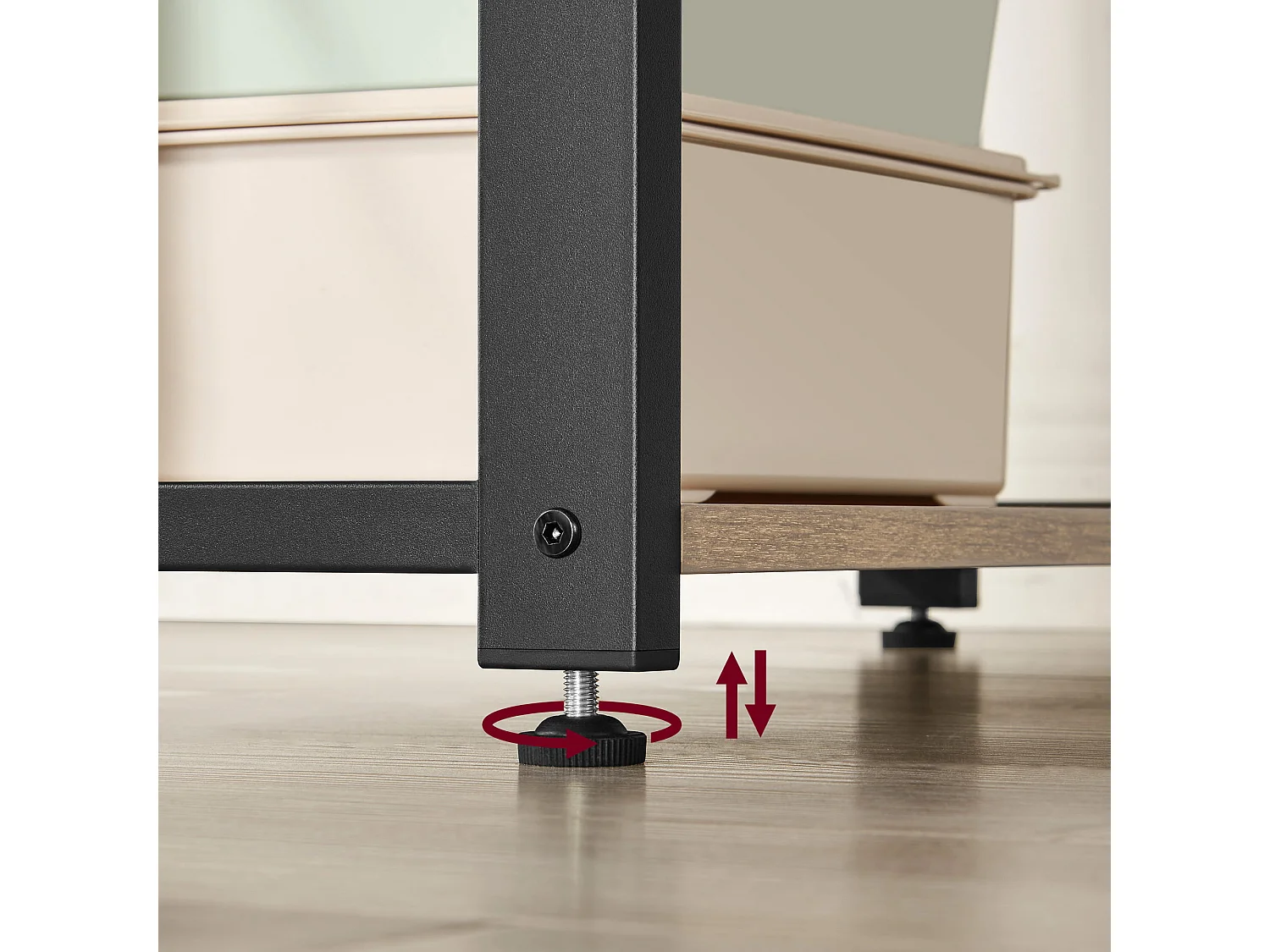 Bureau d'ordinateur Valora – Chêne Sonoma avec 3 étagères, 120 cm