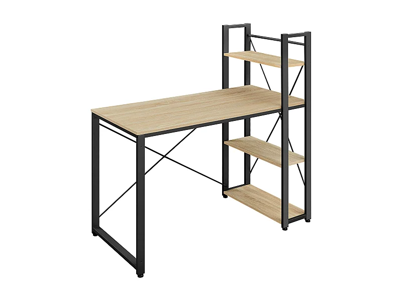 Valora Computerbureau – Sonoma Eiken met 3 Planken, 120 cm