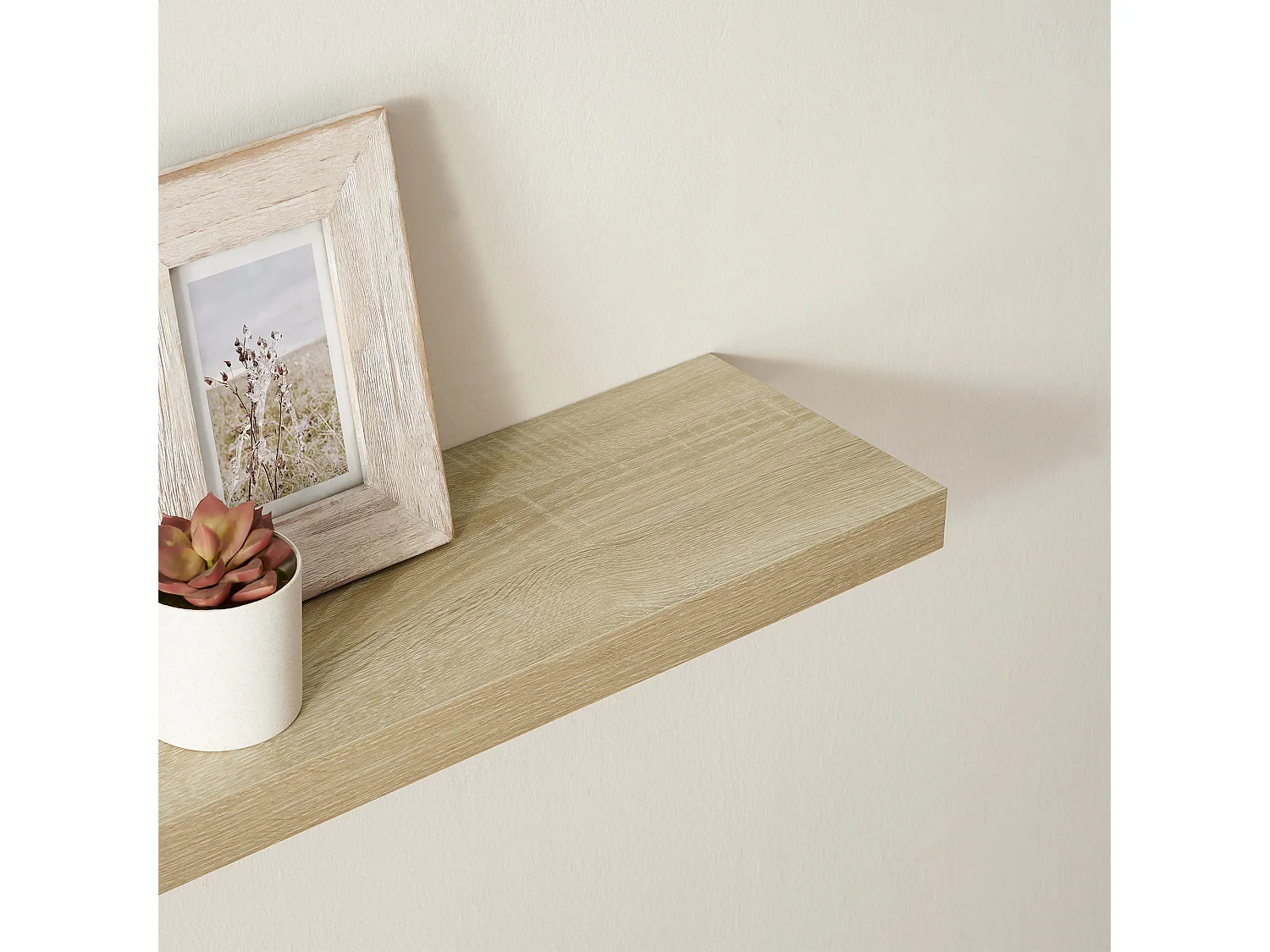 Estante de pared Valora de 60 cm – Diseño flotante de roble Sonoma