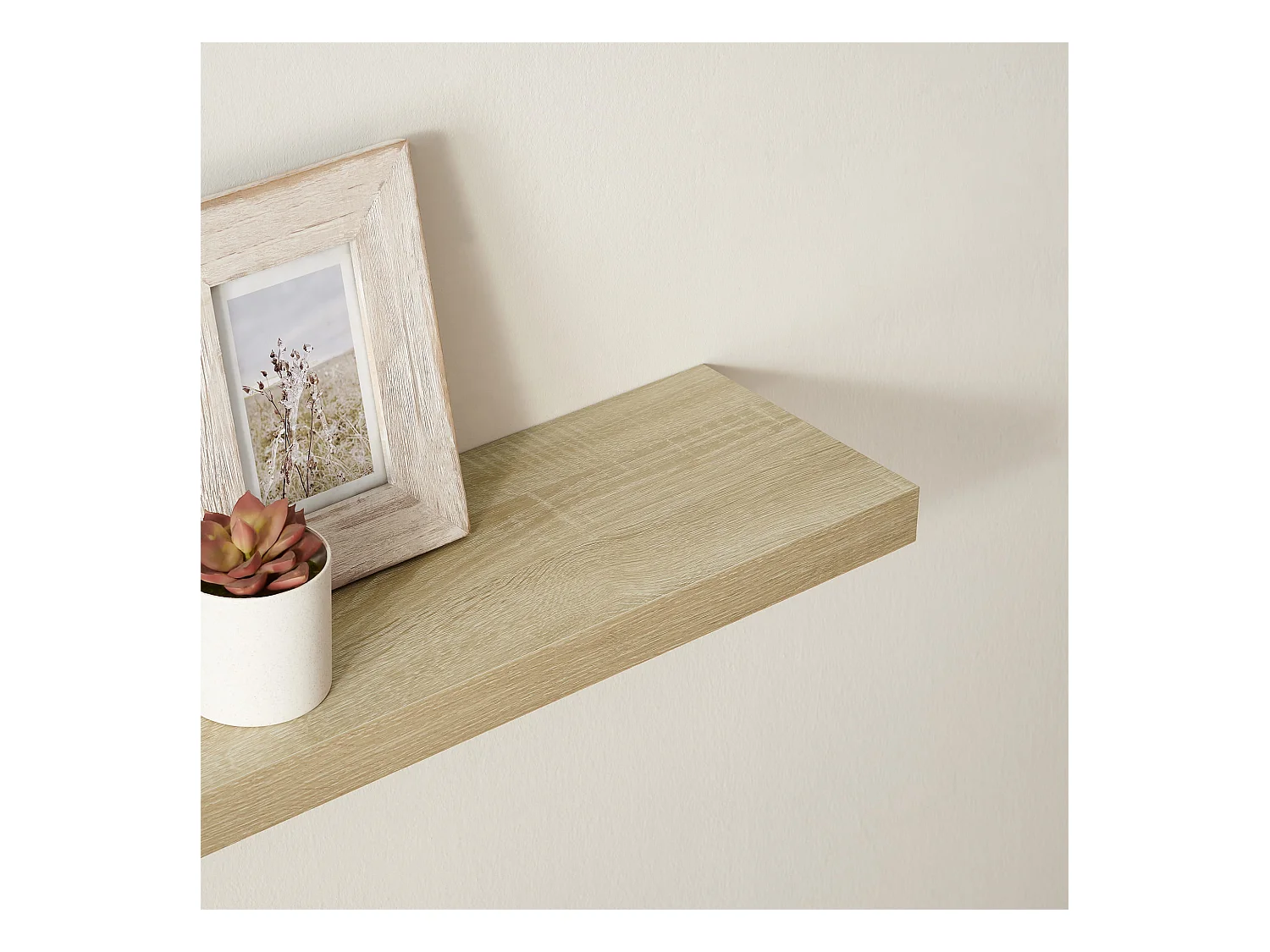 Étagère murale Valora 80 cm – Design flottant en chêne Sonoma