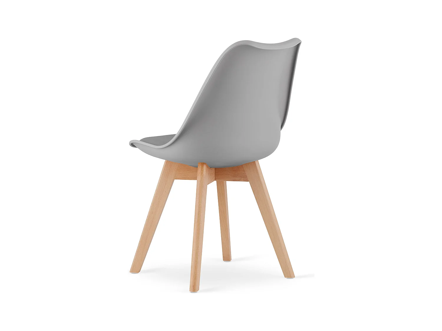 Chaise Valora RIKX grise avec pieds en hêtre x1 | salon et salle à manger