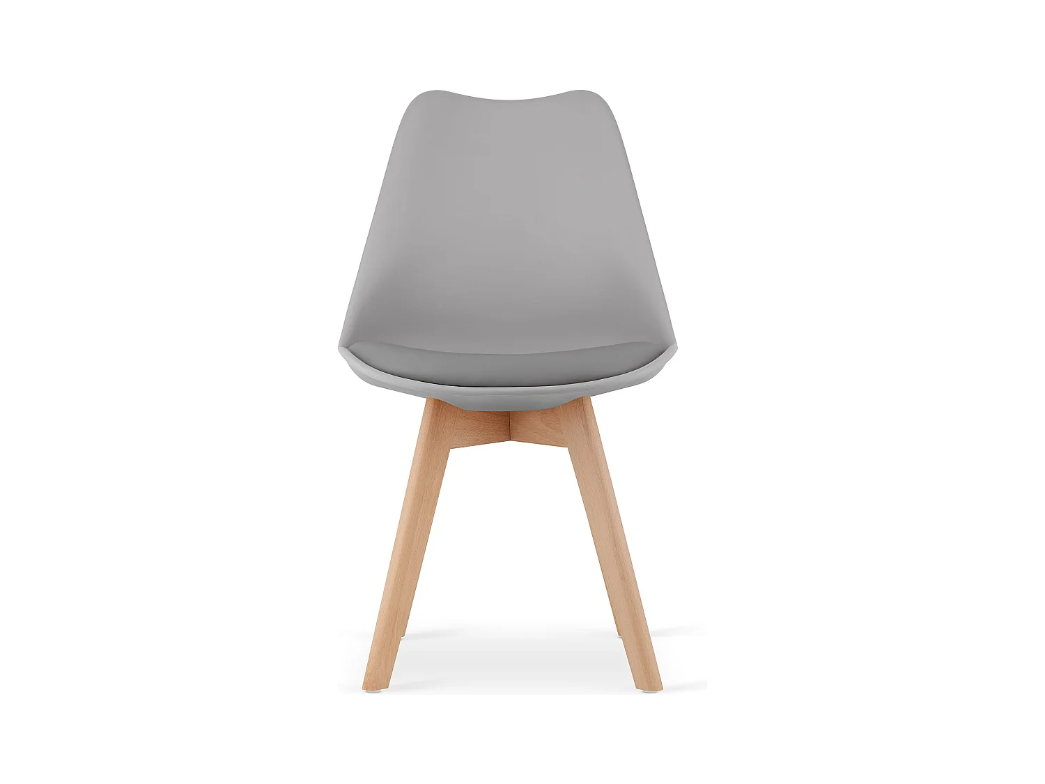 Chaise Valora RIKX grise avec pieds en hêtre x1 | salon et salle à manger