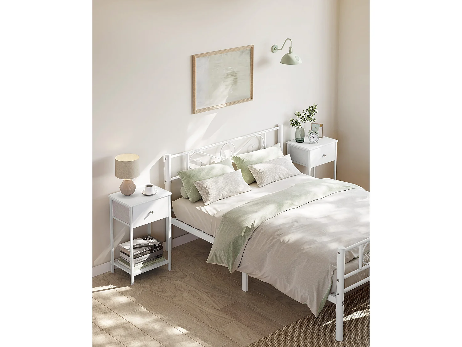 Szafka nocna Valora White z szufladą i półką