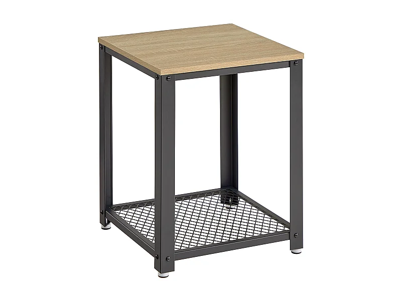 Valora salontafel / nachtkastje – Sonoma eiken met zwart frame