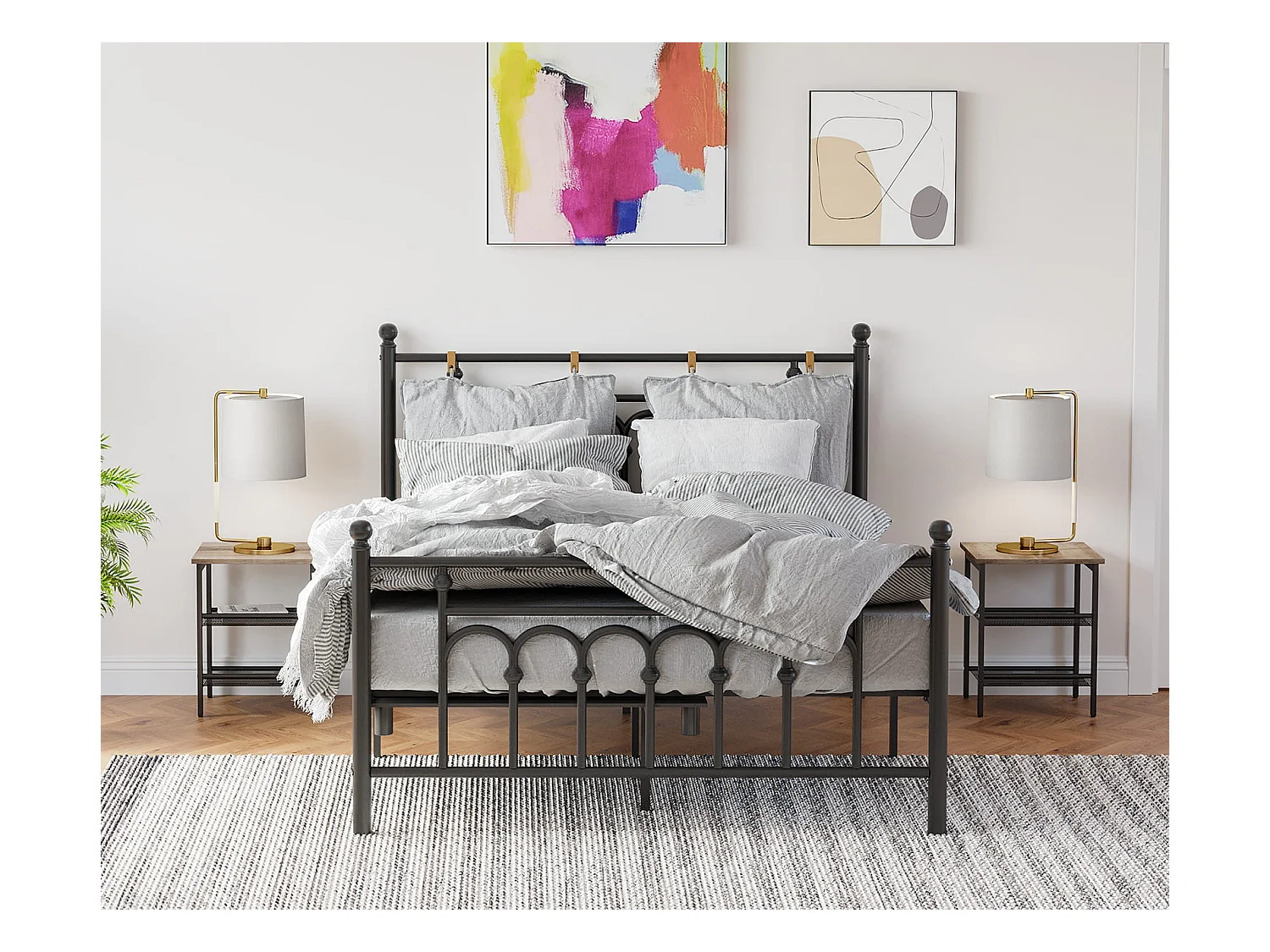 Table basse/table de chevet Valora avec 2 étagères – Chêne Sonoma Style Loft