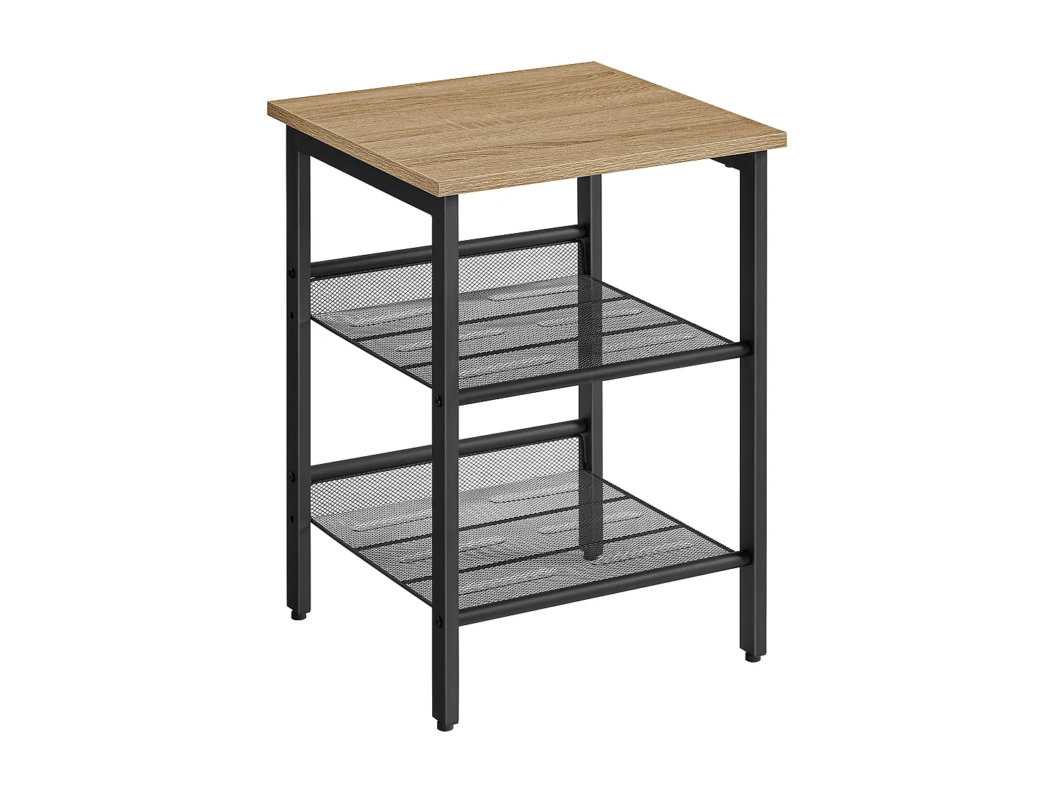 Stolik kawowy/nocny Valora z 2 półkami – styl loftowy Sonoma Oak